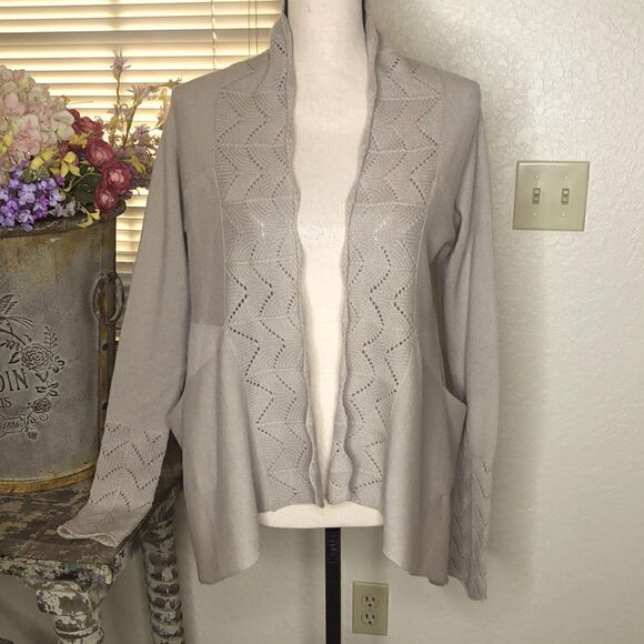 Gold Hawk Wool and Cashmere Sweater Size M Lagenlook, Beigecore, Old Money - Picture 1 of 16